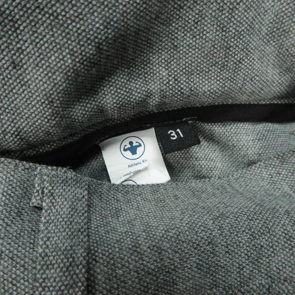 State & Liberty Pants Mens 31x31 Gray Tapered Stretch Zip Pocket Athletic